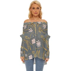 Folk Flowers Pattern  Strapless Top by Eskimos