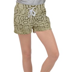Leatherette Snake 4 Velour Lounge Shorts by skindeep