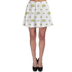 Cartoon Funny Weird Car Motif Pattern Skater Skirt by dflcprintsclothing
