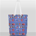 Blue 50s Full Print Rope Handle Tote (Small) View2