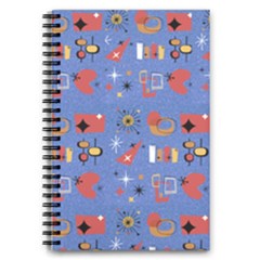 Blue 50s 5 5  X 8 5  Notebook by NerdySparkleGoth