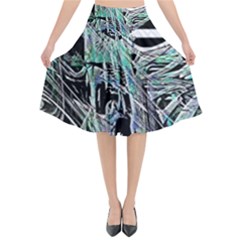 Robotic Endocrine System Flared Midi Skirt by MRNStudios