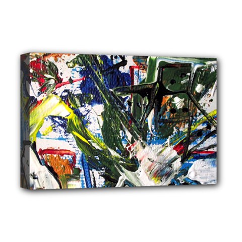 Snow In A City-1-1 Deluxe Canvas 18  X 12  (stretched) by bestdesignintheworld