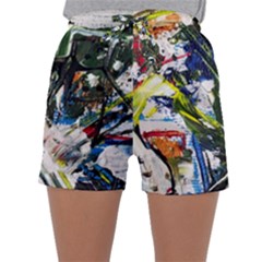 Snow In A City-1-1 Sleepwear Shorts by bestdesignintheworld