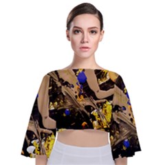 Before The Easter-1-5 Tie Back Butterfly Sleeve Chiffon Top by bestdesignintheworld