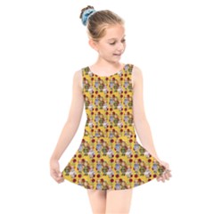 Dindollyellow Kids  Skater Dress Swimsuit by snowwhitegirl