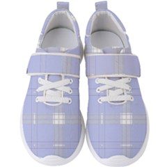 Lighblu Plaid Men s Velcro Strap Shoes by snowwhitegirl