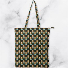 Girl Black Double Zip Up Tote Bag by snowwhitegirl