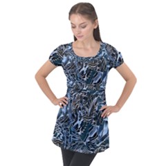 Touchy Puff Sleeve Tunic Top by MRNStudios