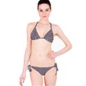 Yellow Circles On A Purple Background Classic Bikini Set View3