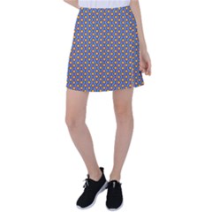 Yellow Circles On A Purple Background Tennis Skirt by SychEva