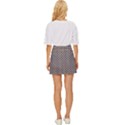Yellow Circles On A Purple Background Mini Front Wrap Skirt View4