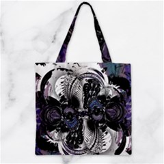 Twin Migraines Zipper Grocery Tote Bag by MRNStudios