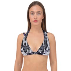 Twin Migraines Double Strap Halter Bikini Top by MRNStudios