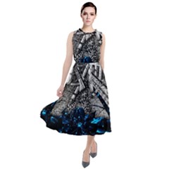 Movie Round Neck Boho Dress by Sparkle