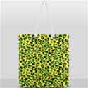 Yellow and green, neon leopard spots pattern Full Print Rope Handle Tote (Large) View1