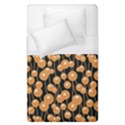Orange Dandelions On A Dark Background Duvet Cover (Single Size) View1