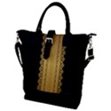 Trendy Elegant, Cute And Simple African Tribe Touch Of Gold illustration Buckle Top Tote Bag View1