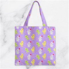 My Adventure Pastel Zipper Grocery Tote Bag by thePastelAbomination