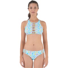Arcade Dreams Blue  Perfectly Cut Out Bikini Set by thePastelAbomination