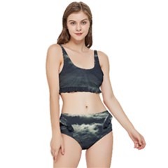Dark Night Landscape Scene Frilly Bikini Set by dflcprintsclothing