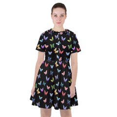Bright And Beautiful Butterflies Sailor Dress by SychEva