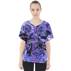 Uncanny V-neck Dolman Drape Top by MRNStudios