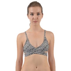 Vintage Pattern Geometric Mosaic Wrap Around Bikini Top by dflcprintsclothing