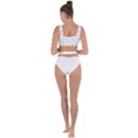 Grey Unicorn Sketchy Style Motif Drawing Pattern Bandaged Up Bikini Top View2