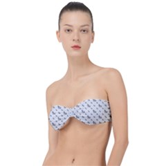 Grey Unicorn Sketchy Style Motif Drawing Pattern Classic Bandeau Bikini Top  by dflcprintsclothing