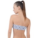 Grey Unicorn Sketchy Style Motif Drawing Pattern Classic Bandeau Bikini Top  View2