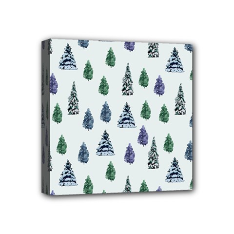 Coniferous Forest Mini Canvas 4  X 4  (stretched) by SychEva