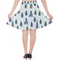Coniferous Forest Velvet High Waist Skirt View2