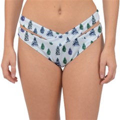 Coniferous Forest Double Strap Halter Bikini Bottom by SychEva