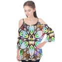 375 Chroma Digital Art Custom Flutter Sleeve Tee  View1
