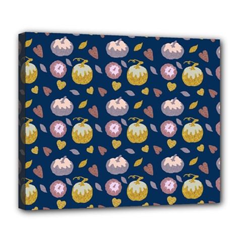 Autumn Pumpkins Deluxe Canvas 24  X 20  (stretched) by SychEva