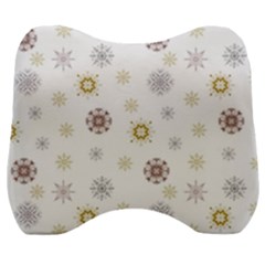 Magic Snowflakes Velour Head Support Cushion by SychEva