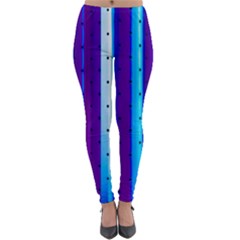 Warped Stripy Dots Lightweight Velour Leggings by essentialimage365