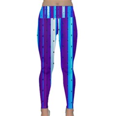 Warped Stripy Dots Lightweight Velour Classic Yoga Leggings by essentialimage365