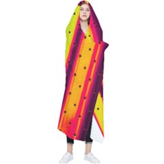 Warped Stripy Dots Wearable Blanket by essentialimage365