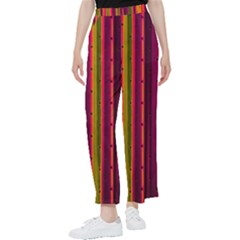 Warped Stripy Dots Women s Pants  by essentialimage365