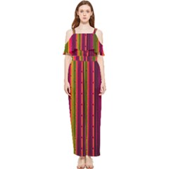 Warped Stripy Dots Draped Sleeveless Chiffon Jumpsuit by essentialimage365