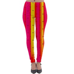 Warped Stripy Dots Lightweight Velour Leggings by essentialimage365