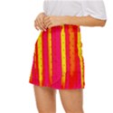 Warped Stripy Dots Mini Front Wrap Skirt View2