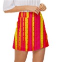 Warped Stripy Dots Mini Front Wrap Skirt View3