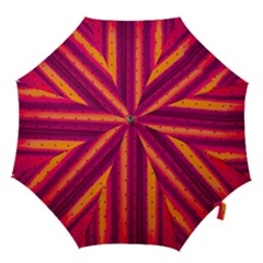 Warped Stripy Dots Hook Handle Umbrellas (small) by essentialimage365