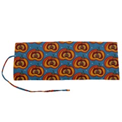 Pumpkin In Pumpkin Roll Up Canvas Pencil Holder (s) by SychEva