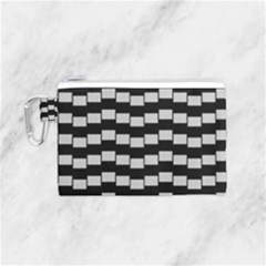 Illusion Blocks Canvas Cosmetic Bag (small) by Sparkle
