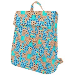 Illusion Waves Pattern Flap Top Backpack by Sparkle