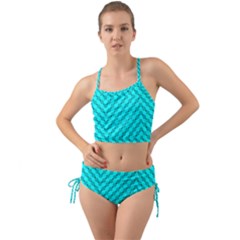 Illusion Waves Pattern Mini Tank Bikini Set by Sparkle